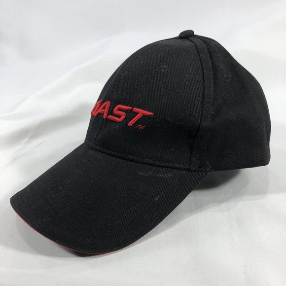 Coast Hat Cap Red Black Adjustable One Size Fits Most Strap Embroidered OSFM - Picture 2 of 12